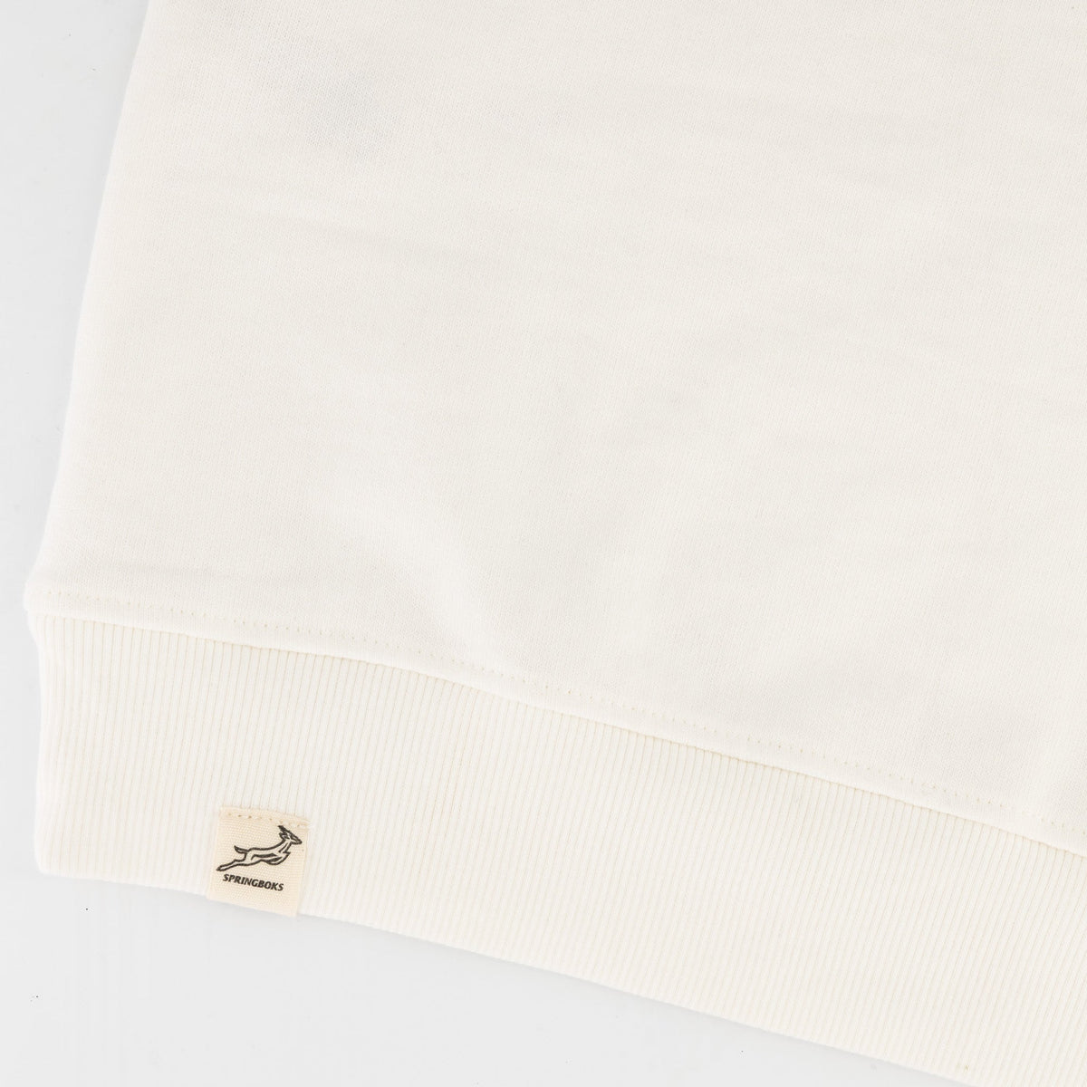 Springboks Classic Hoop Quarter Zip - Cloud Dancer - Old School